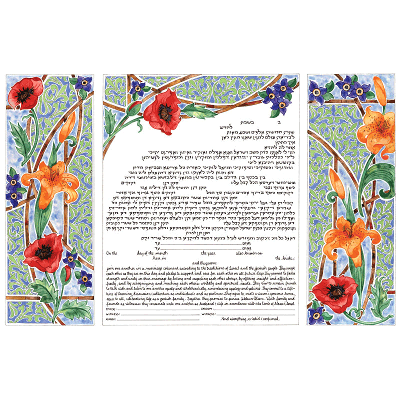 Tryptic Day Ketubah